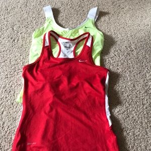 TWO nike tank tops